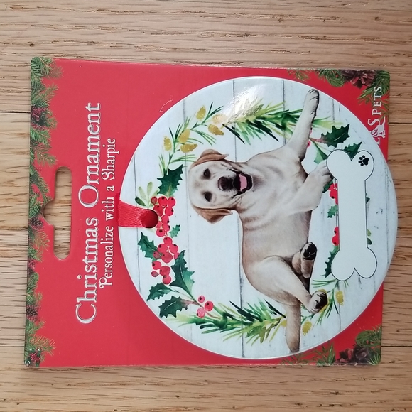 ⭐3 for $15⭐ Yellow Labrador Christmas ornament - Picture 1 of 1